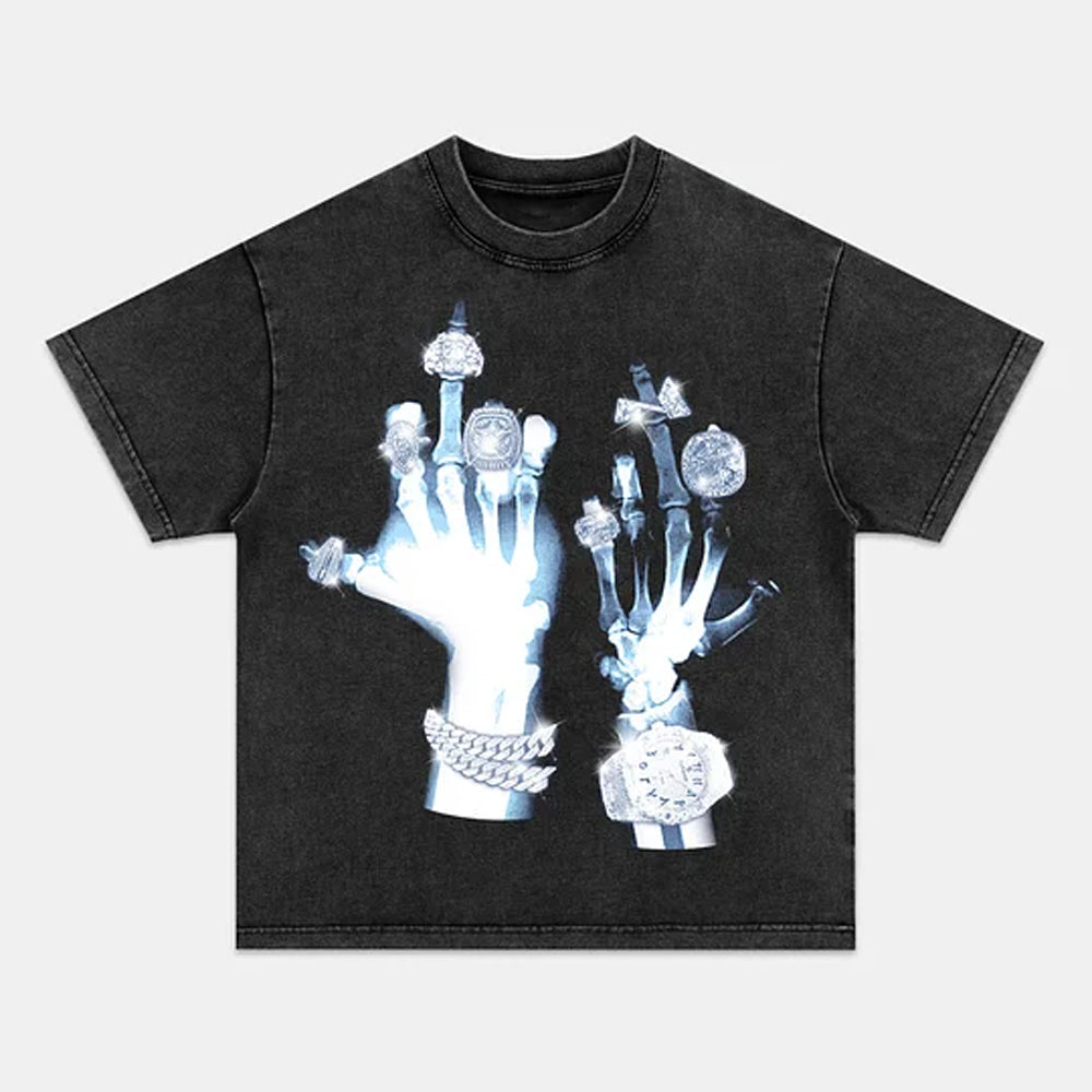 Blue Phantom Diamond Hand Graphic Tee