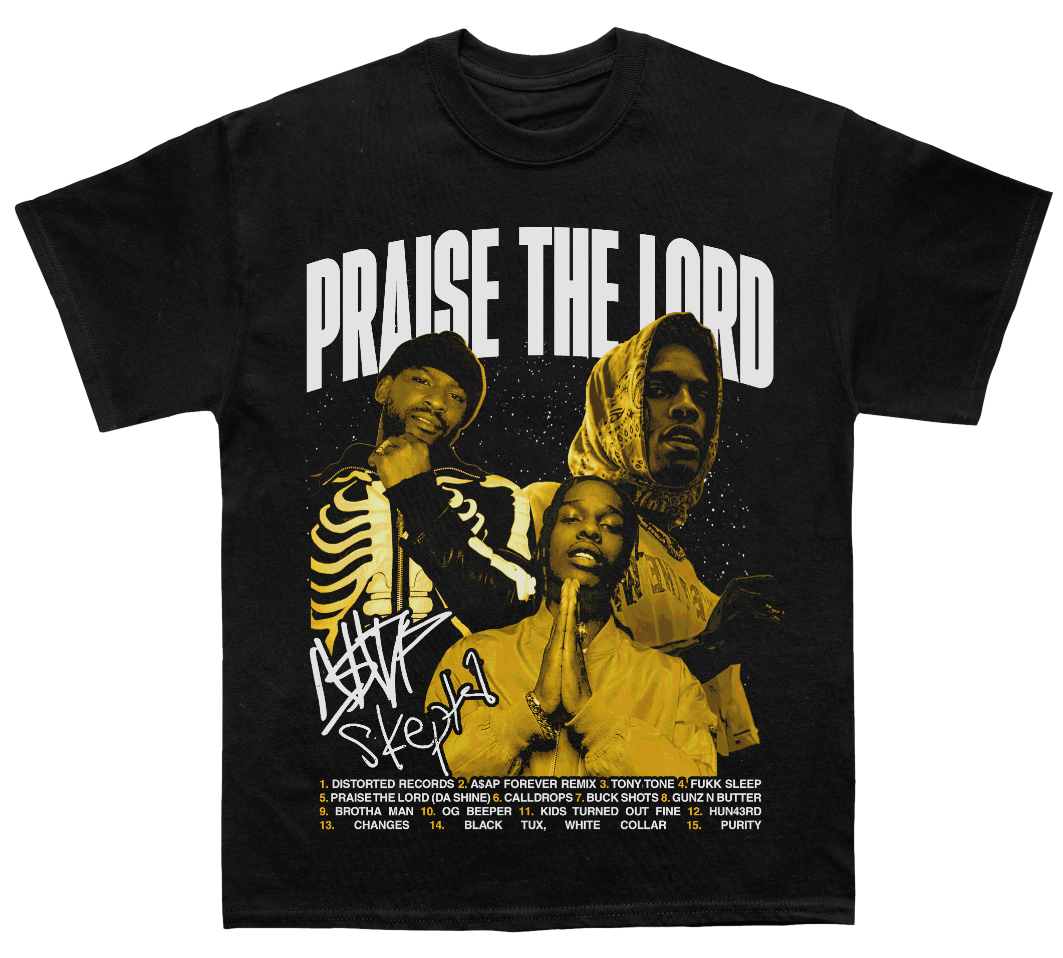 Asap Rocky & Skepta ” Praise The Lord” Album TEE