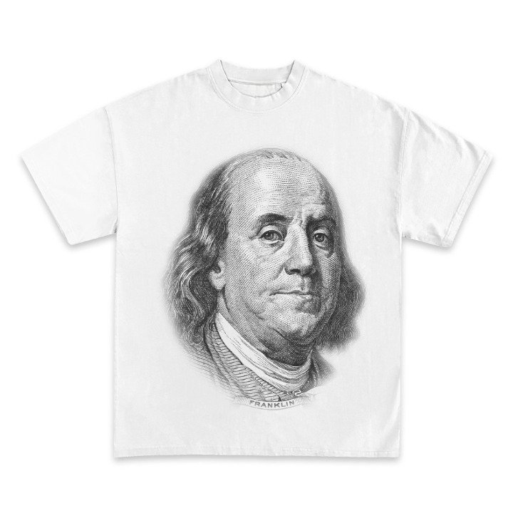 Benjamin Franklin Back Design Graphic TEE
