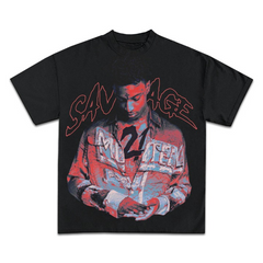 21 Savage Slaughter Tape Graphic TEE